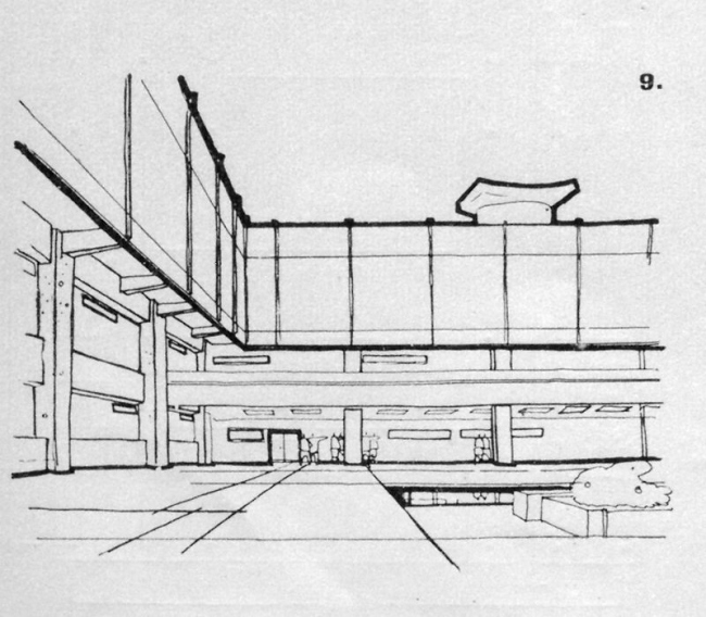 Project of the courtyard // "Building and Architecture of Moscow, 1965, N8, p. 20