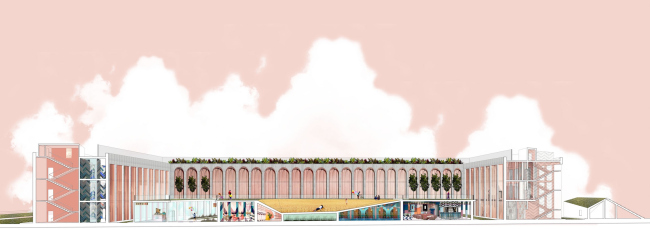 Реновация хлебозавода им. Зотова в Москве. Дипломная работа Екатерины Шомесовой, бакалавриат. Разрез. Москва, 2016 Реновация хлебозавода им. Зотова в Москве. Дипломная работа Екатерины Шомесовой, бакалавриат. Разрез. Москва, 2016