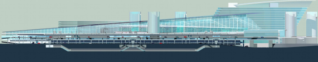 Транспортный комплекс «Евровокзал» © Архитектурное бюро Асадова