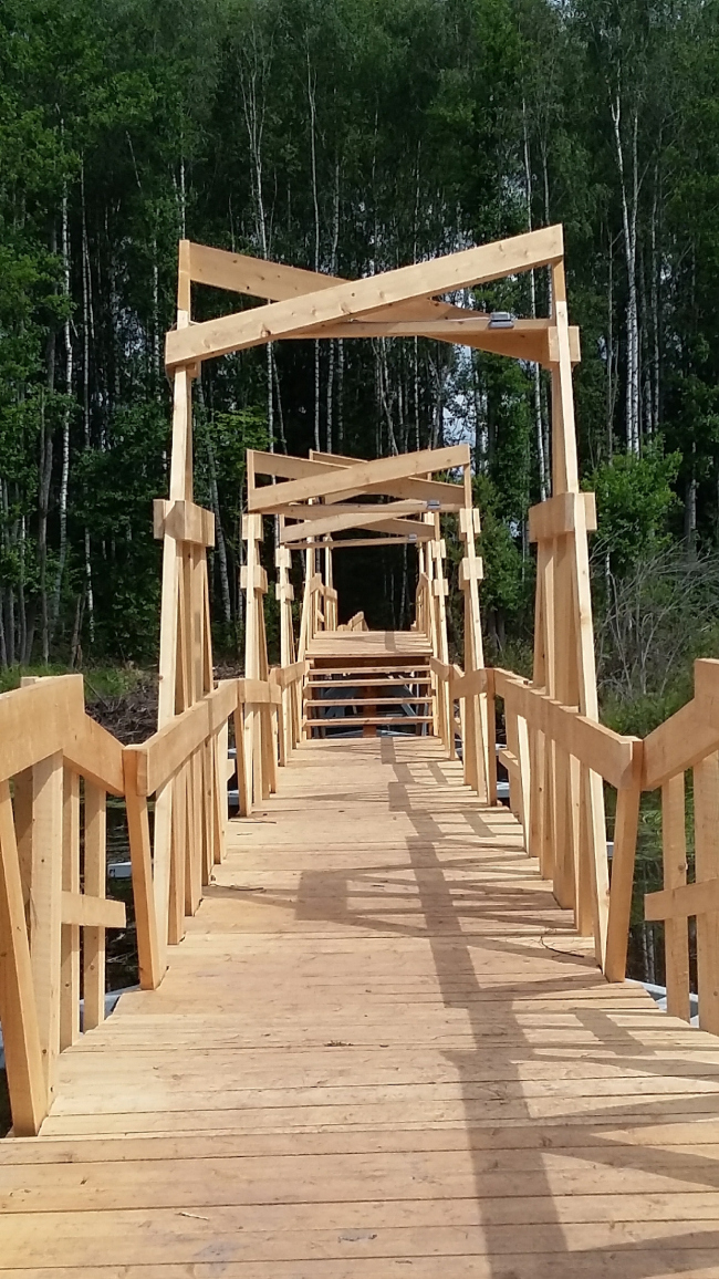 The bridge at the "Arkhstoyanie" Festival 2016. Photo  Olga Grib