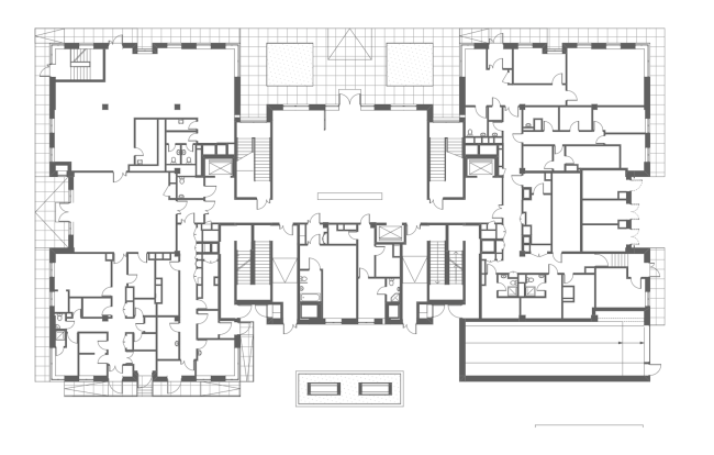 The club house in the Gorokhovsky Lane. Plan of the 1st floor, 2016  ADM architects