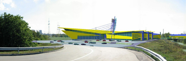 Торговый комплекс «Центр автозапчастей» © Архитектурное бюро Асадова