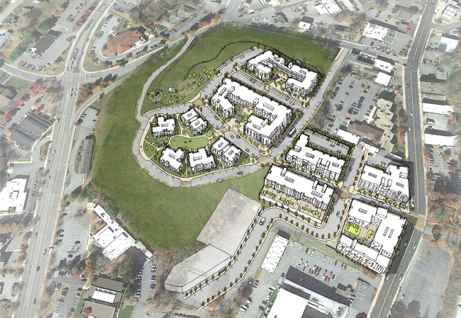Lee Walker Heights�Master plan. Ashville, North Carolina � David Baker Architects
