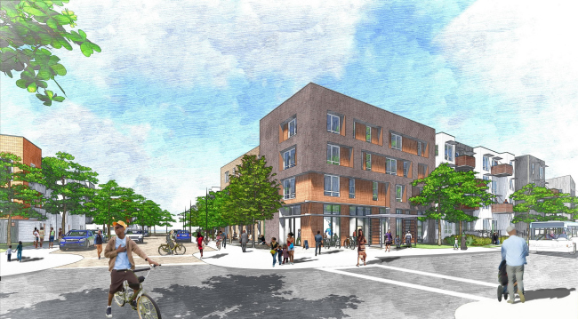 Lee Walker Heights�Master plan. Ashville, North Carolina � David Baker Architects