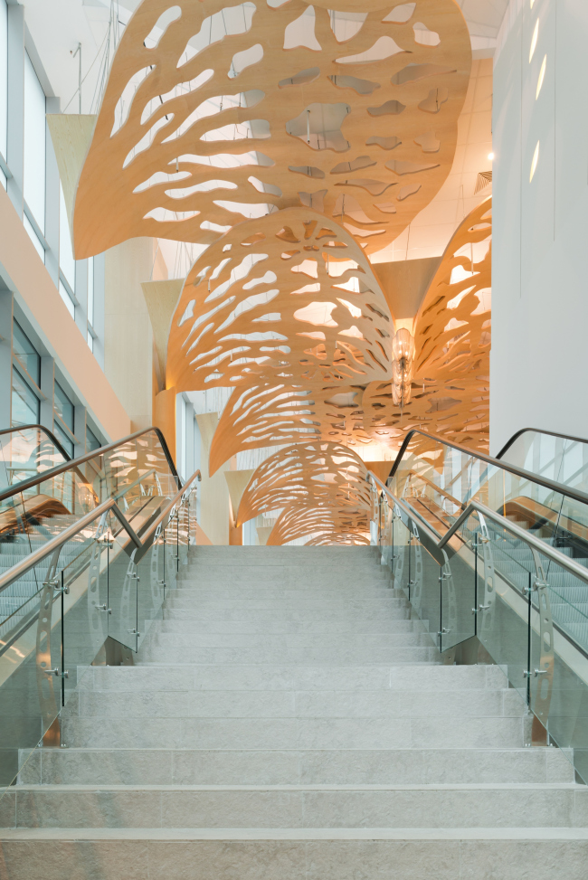 Public areas in the "Eurasia" Tower in the complex of "Moscow City". Implementation, 2014 � Sergey Estrin Architects