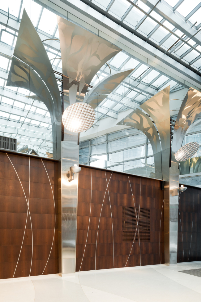 Public areas in the "Eurasia" Tower in the complex of "Moscow City". Implementation, 2014 � Sergey Estrin Architects