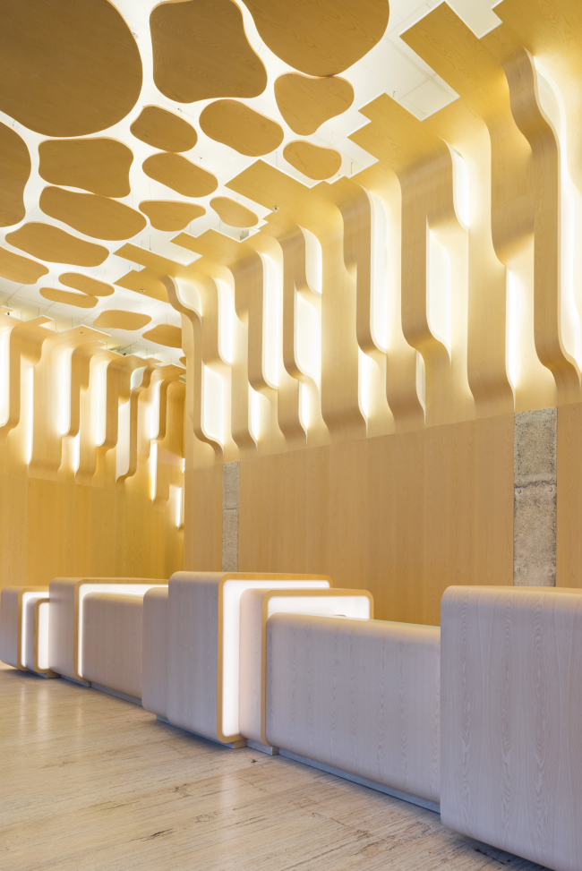 Public areas in the "Eurasia" Tower in the complex of "Moscow City". Implementation, 2014 � Sergey Estrin Architects