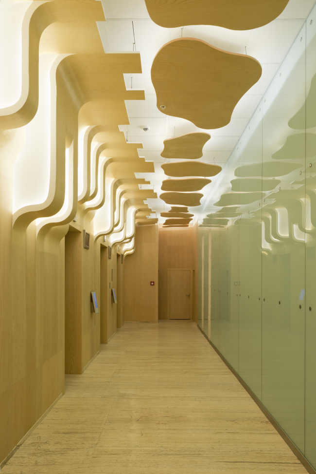 Public areas in the "Eurasia" Tower in the complex of "Moscow City". Implementation, 2014 � Sergey Estrin Architects