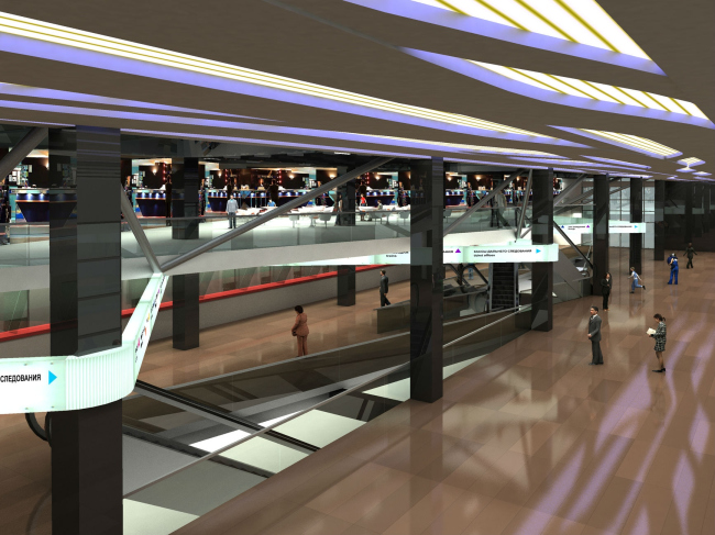 Концепция интерьеров Казанского вокзала © Arch group Концепция интерьеров Казанского вокзала © Arch group