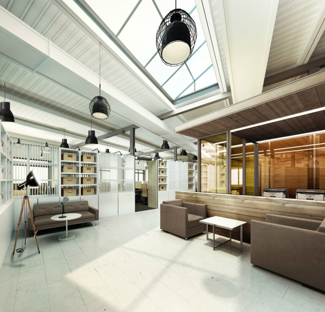 Интерьер офиса в стиле loft © T+T Architects