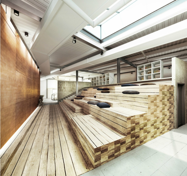 Интерьер офиса в стиле loft © T+T Architects
