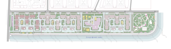 Застройка квартала в районе «Балтийская жемчужина» (жилой комплекс Dudergoff club). Генеральный план