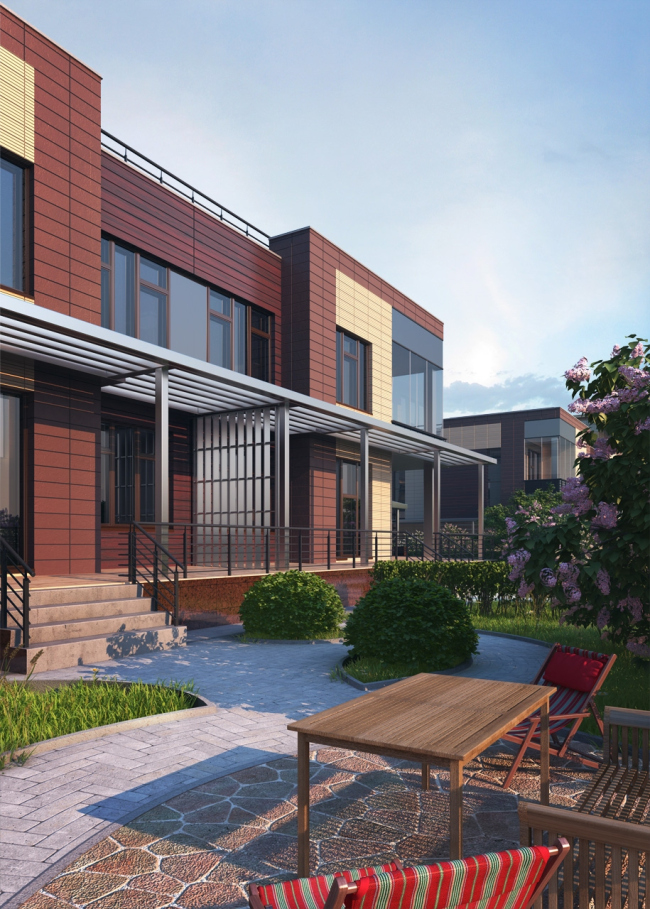 Buildings of "Baltiyskaya Zhemchuzhina" complex (Dudergoff Club residential project). Construction, 2016 � Sergey Tsytsin Architects
