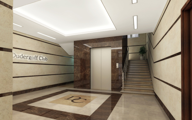Buildings of "Baltiyskaya Zhemchuzhina" complex (Dudergoff Club residential project). Construction, 2016 � Sergey Tsytsin Architects