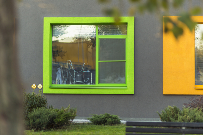 The school of fine arts on the territory of "Comfort Town" residential area. The kindergarten unit. Construction, 2014 � Archimatika