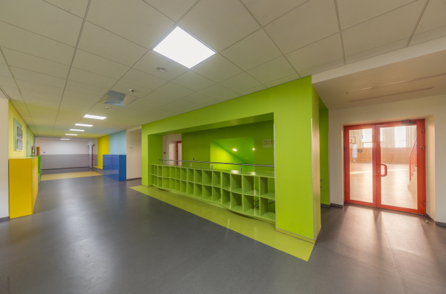 The kindergarten on the territory of "Comfort Town" residential area. The kindergarten unit. Construction, 2014 � Archimatika