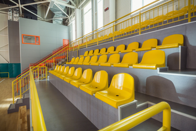 The mixed-use gym of the educational complex on the territory of "Comfort Town" residential area. The kindergarten unit. Construction, 2014 � Archimatika