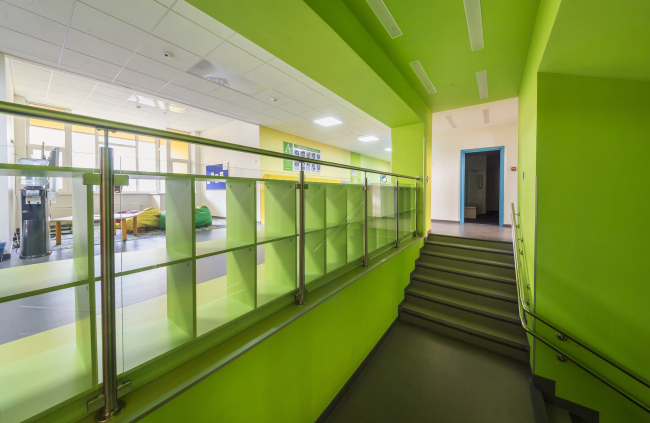 The kindergarten on the territory of "Comfort Town" residential area. The kindergarten unit. Construction, 2014 � Archimatika