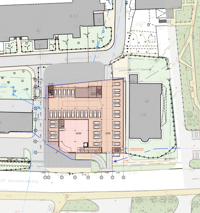 Shopping and office center "Mercury". Master plan. Project, 2016  Arkhstroydesign