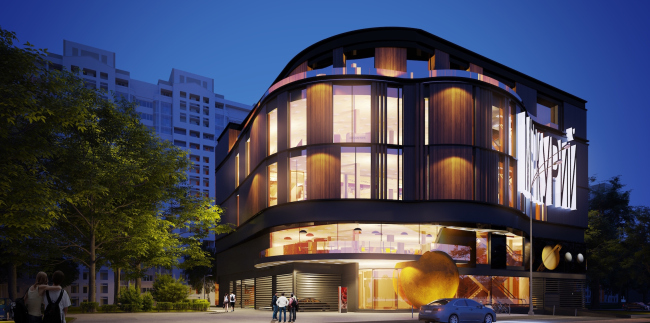 Shopping and office center "Mercury". Version 2. Project, 2016 � Arkhstroydesign