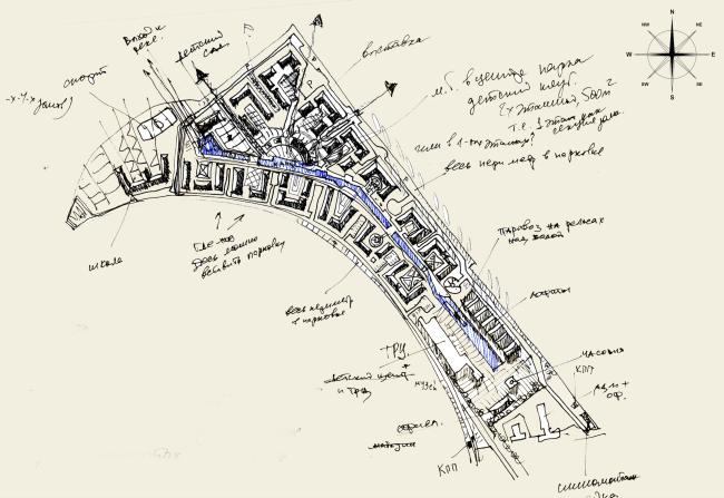 Residential area in Pushkin. Layout. Project, 2016  Arkhstroydesign ASD