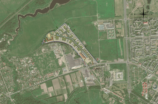 Residential area in Pushkin. Location plan. Project, 2016 � Arkhstroydesign ASD