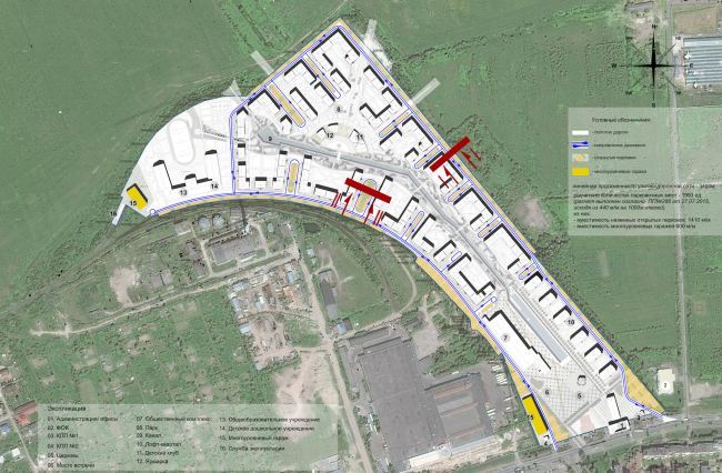 Residential area in Pushkin. Traffic pattern . Project, 2016  Arkhstroydesign ASD