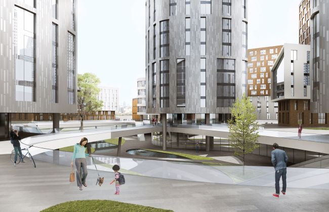 "Silver Fountain" residential complex. Project, 2016 � Atrium