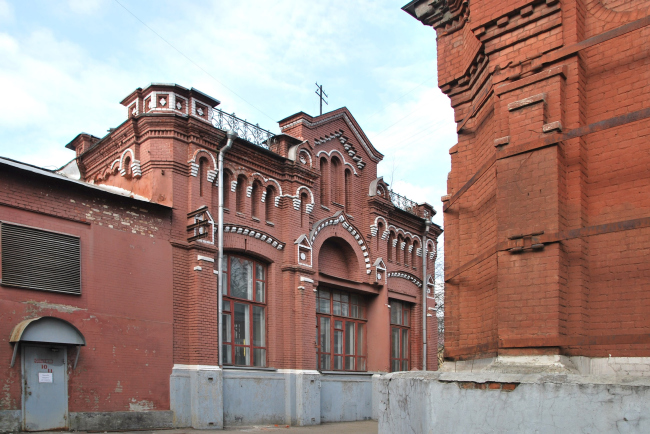 Buildings of the pumping station, the current state  Atrium