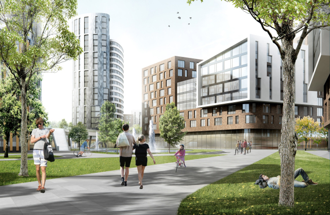 "Silver Fountain" residential complex. Project, 2016 � Atrium