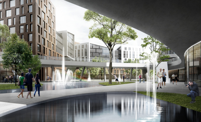 "Silver Fountain" residential complex. Project, 2016  Atrium