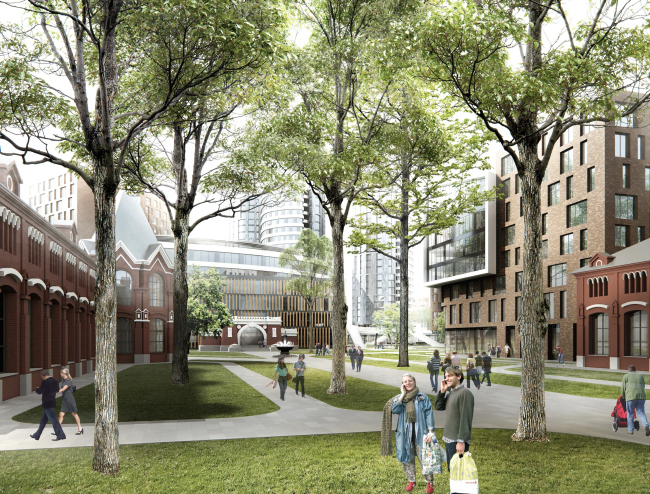 "Silver Fountain" residential complex. Project, 2016 � Atrium