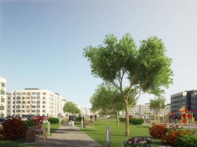 Architectural and town planning concept of housing construction in the city of Orenburg. Project, 2016 � Sergey Kisselev and Partners