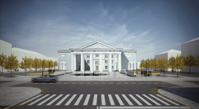 Благоустройство центральных пространств в Краснотурьинске. Проект, 2014 © Kleinewelt Architekten