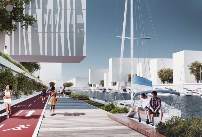 The concept pf transforming the "Gray Belt". Consortium of three architectural companies � Evgeny Gerasimov and Partners, SPEECH, nps tchoban voss