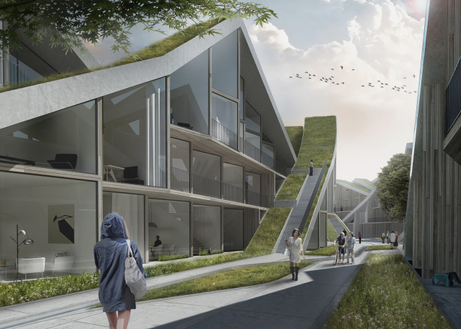 ����� �������� Hualien Residences. ������������ � Jinho Lee/BIG