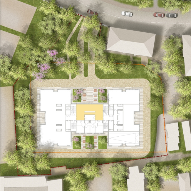 The club house in the Gorokhovsky Lane. The master plan of the territory improvement � ADM architects