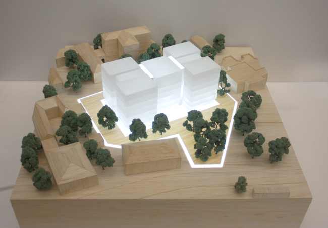 The club house in the Gorokhovsky Lane. Model � ADM architects