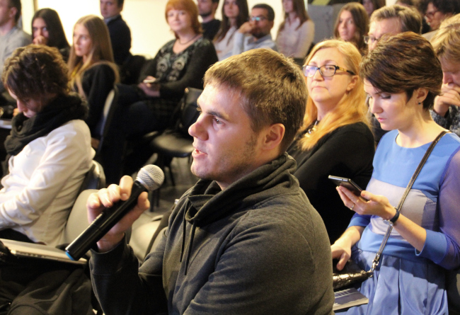 Круглый стол «Архитектурный бизнес. Стратегии успеха», 18.10.2016. Зал «Форум». Фотография © Юлия Тарабарина, Архи.ру Круглый стол «Архитектурный бизнес. Стратегии успеха», 18.10.2016. Зал «Форум». Фотография © Юлия Тарабарина, Архи.ру