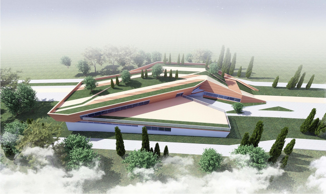 The villa complex and a winemaking center in Yalta. The winery. Project, 2016 � Sergey Tsytsin architects