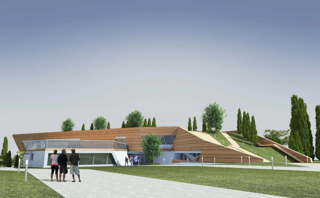 The villa complex and a winemaking center in Yalta. The winery. Project, 2016 � Sergey Tsytsin architects