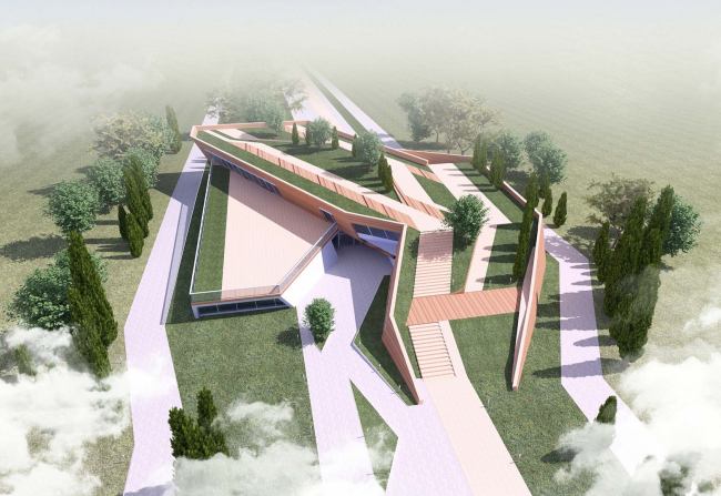 The villa complex and a winemaking center in Yalta. The winery. Project, 2016 � Sergey Tsytsin architects