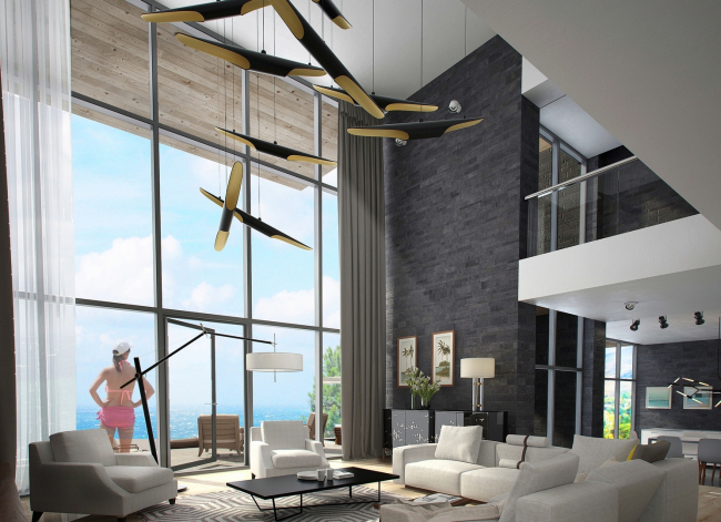 The villa complex and a winemaking center in Yalta. The villas. Project, 2016 � Sergey Tsytsin architects