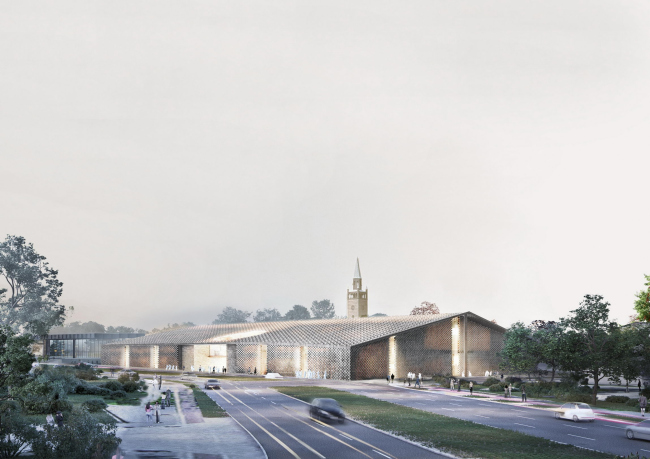 Музей XX века © Herzog & de Meuron Basel Ltd., Vogt Landschaftsarchitekten AG Музей XX века © Herzog & de Meuron Basel Ltd., Vogt Landschaftsarchitekten AG