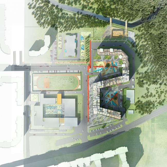 Housing complex "Russian Avant-garde". Master plan. Project, 2016  A.Len