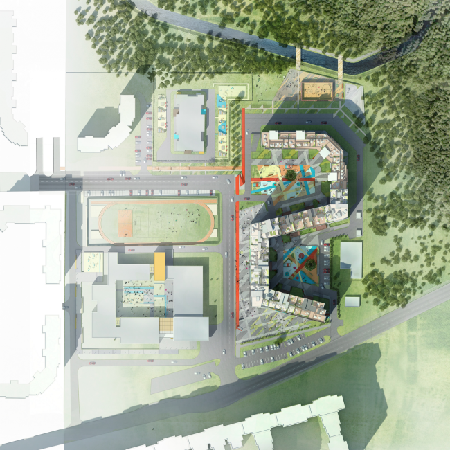 Housing complex "Russian Avant-garde". Master plan. Project, 2016 � A.Len