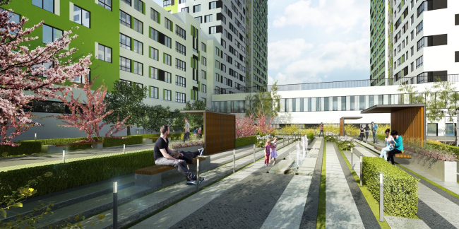 Housing complex "Russia. Five Capitals". Project, 2016 � A.Len