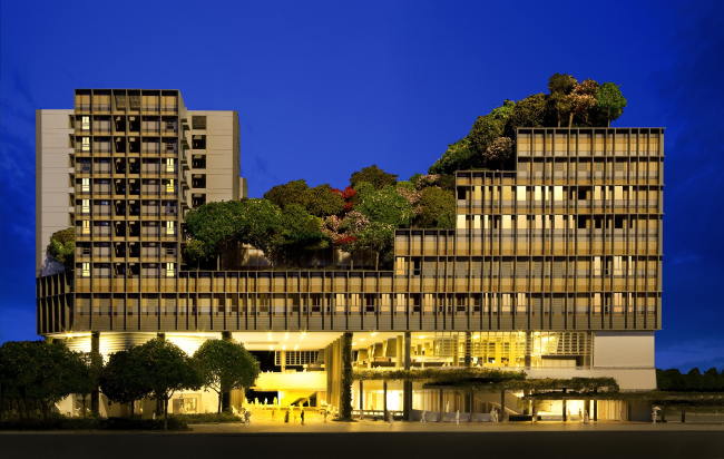 ����� Kampung Admiralty (��������). 
WOHA. ����������� ������������� WAF