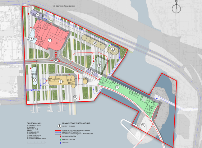 Hotel complex and media center in Chelyabinsk. Master plan. Project, 2016 � GrandProjectCity
