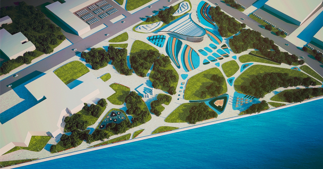 Проект благоустройства набережной реки Миасс для конкурса Archchel 2020 © Валентина Шалыгина и Анна Чжан (Москва) Проект благоустройства набережной реки Миасс для конкурса Archchel 2020 © Валентина Шалыгина и Анна Чжан (Москва)